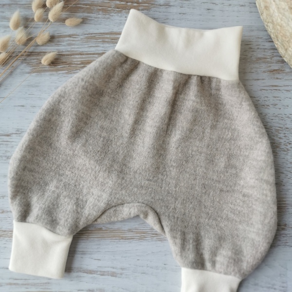 Merino-Walkhose beige  – Ungefütterte Walkhose aus 100% Schurwolle  