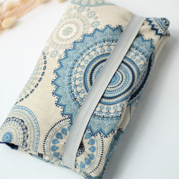 Wickeltasche Mandala Blau Natur 