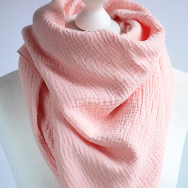 XXL Musselintuch einfarbig in rosa, creme, mint, beere oder petrol