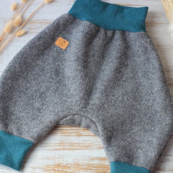 Walkhose grau – Ungefütterte Walkhose aus 100% Schurwolle  